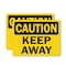 Signmission Keep Away Caution Sign, Vinyl Decal, 14in W x 10in L, 2PK OS-2PACK-CS-D-1014-L-19192 - alternate 1
